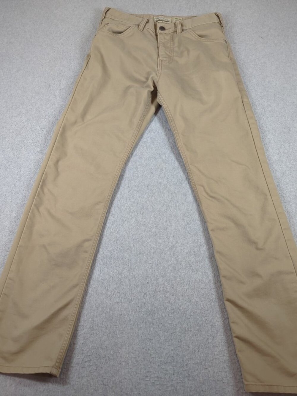 Patagonia Performance Twill Jeans Men's 28x30 (Fits 28x29) Tan Slim Straight